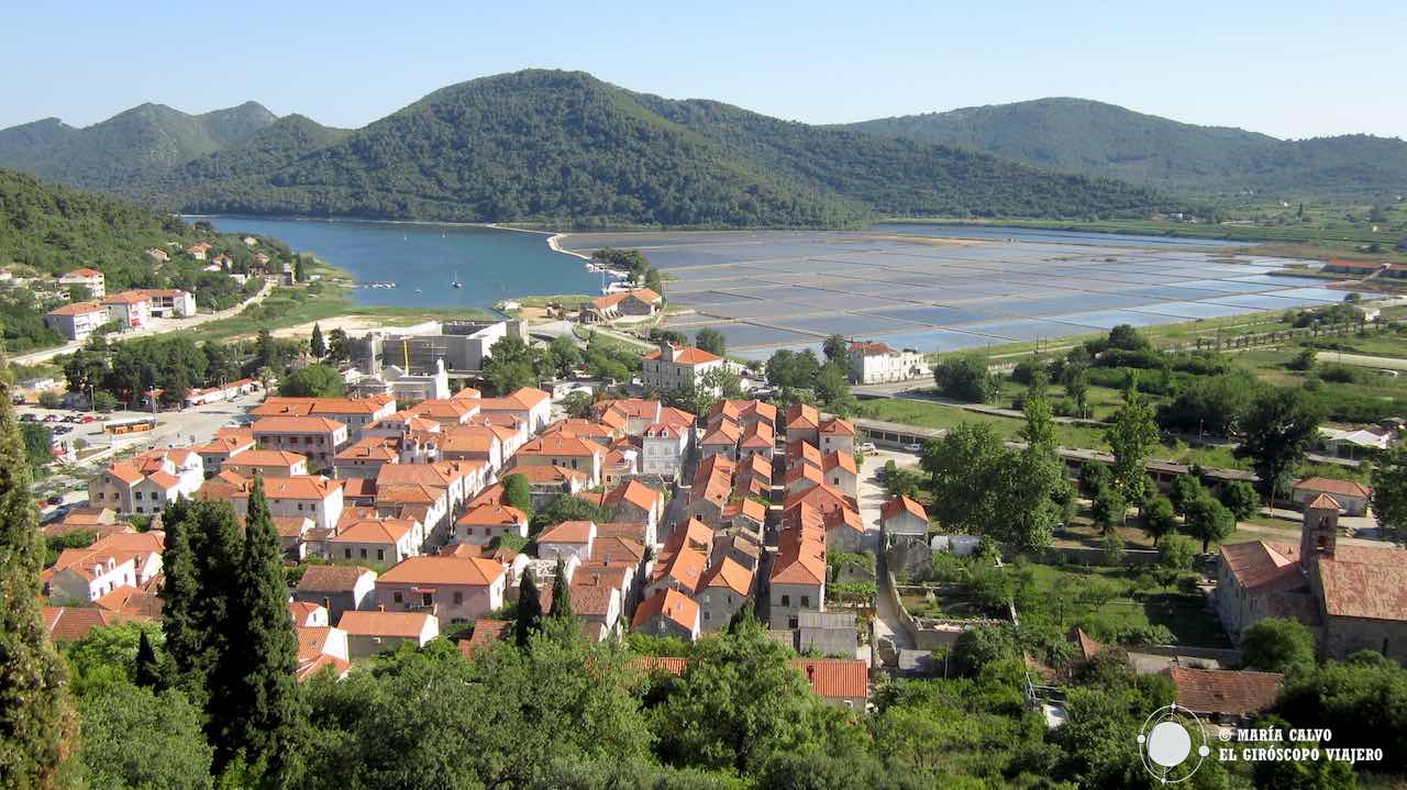 La vieille ville de Ston depuis les remparts